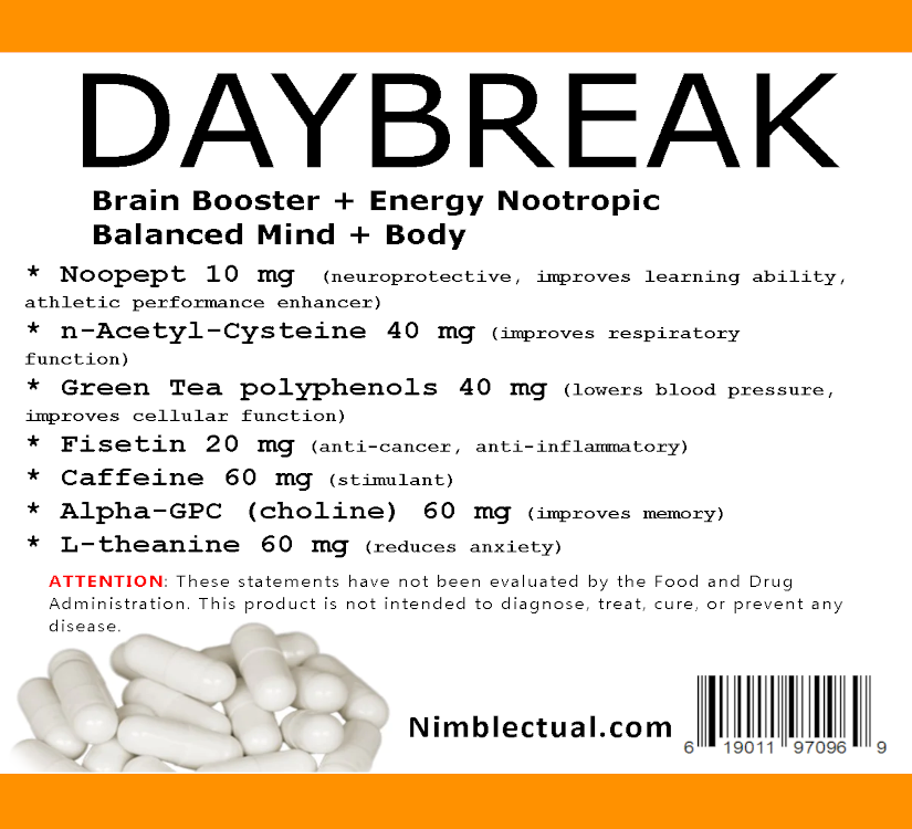 DAYBREAK (30 Capsules) - Physical and Mental Support to Sustain Your Livelihood