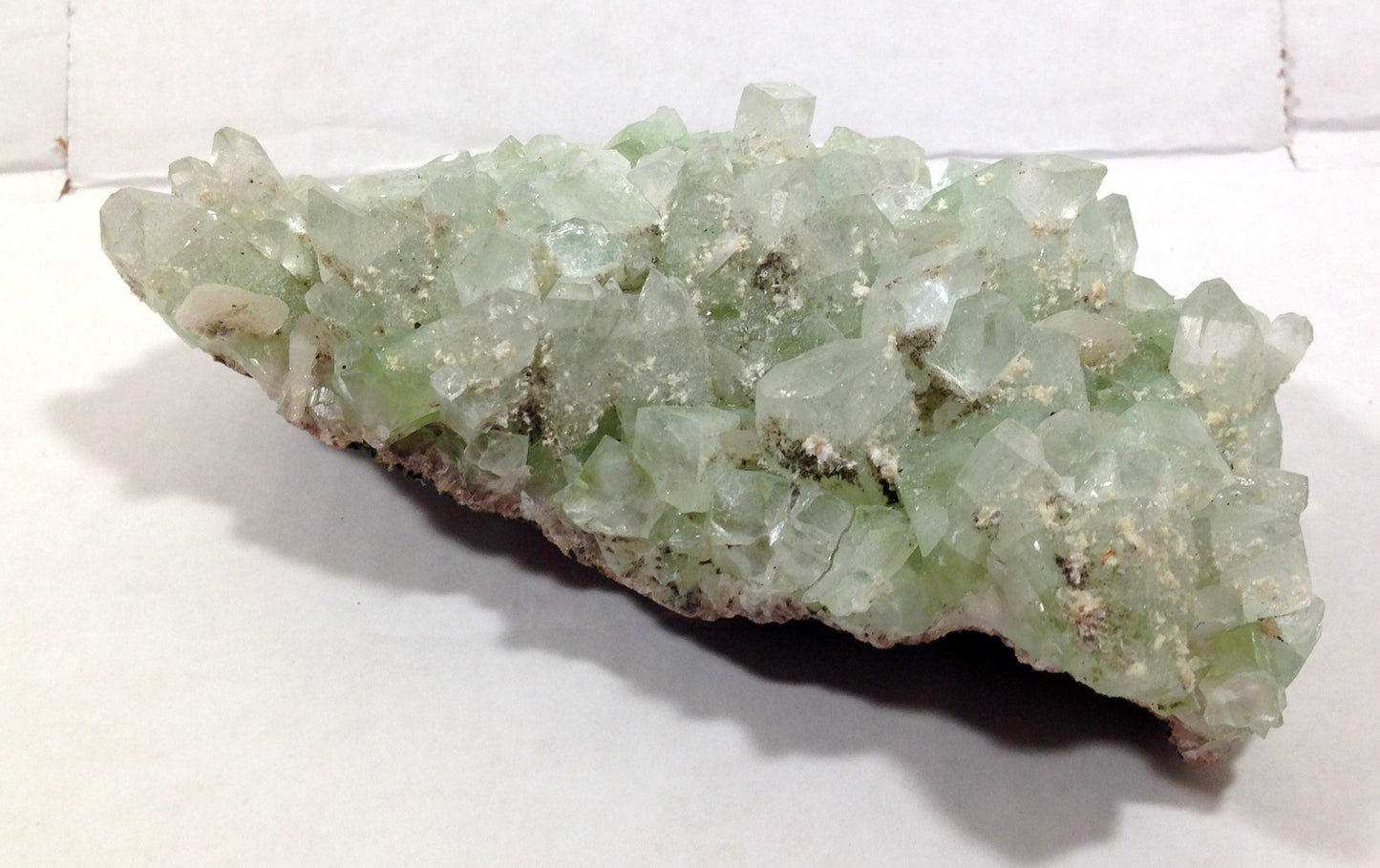 Natural GREEN Apophyllite Cluster on Matrix LARGE Crystal Mineral Specimen