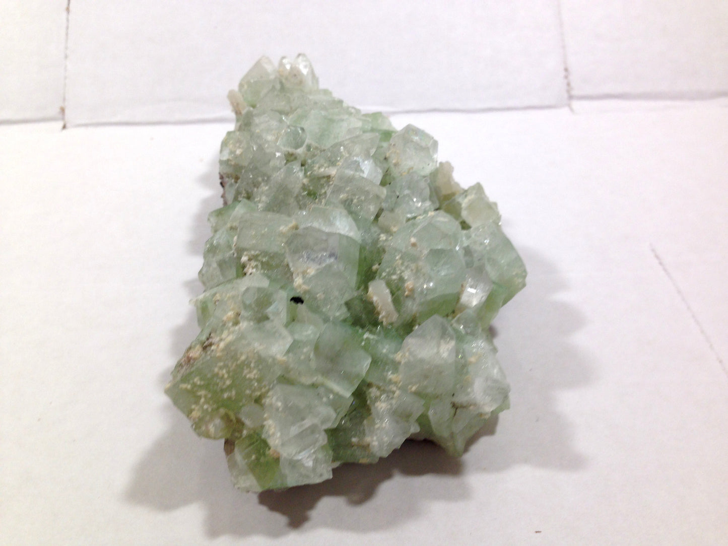 Natural GREEN Apophyllite Cluster on Matrix LARGE Crystal Mineral Specimen